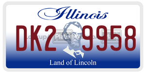 DK29958  license plate in IL
