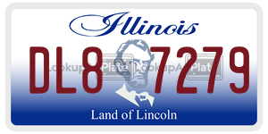 DL87279 license plate in Illinois