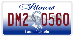 DM20560 license plate in Illinois