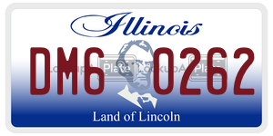 DM60262  license plate in IL