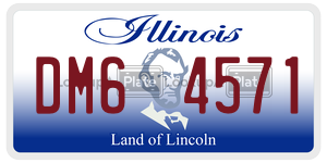 DM64571  license plate in IL