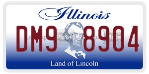 DM98904  license plate in IL