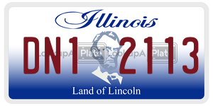 DN12113  license plate in IL