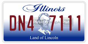 DN47111  license plate in IL