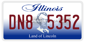 DN85352  license plate in IL