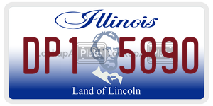 DP15890  license plate in IL