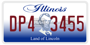 DP43455  license plate in IL