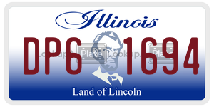 DP61694 license plate in Illinois