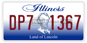 DP71367 license plate in Illinois