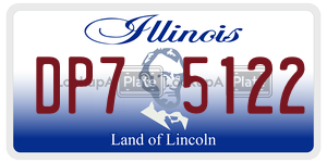 DP75122 license plate in Illinois