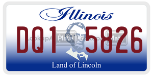 DQ15826 license plate in Illinois
