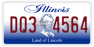 DQ34564 license plate in Illinois