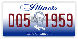 DQ51959  license plate in IL