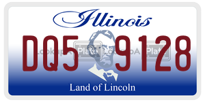 DQ59128  license plate in IL