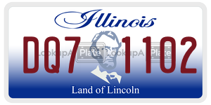DQ71102 license plate in Illinois