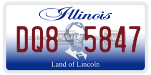 DQ85847  license plate in IL