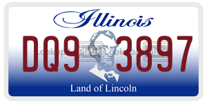 DQ93897 license plate in Illinois