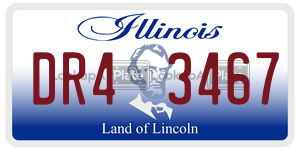 DR43467  license plate in IL