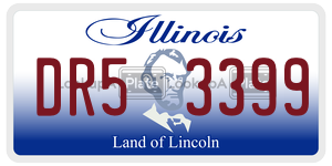 DR53399 license plate in Illinois