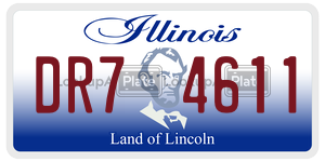 DR74611 license plate in Illinois