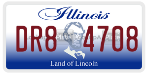 DR84708  license plate in IL