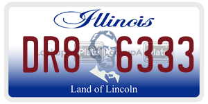 DR86333 license plate in Illinois