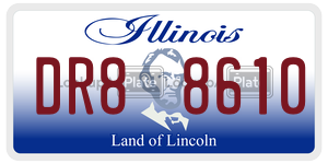 DR88610 license plate in Illinois