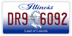 DR96092  license plate in IL