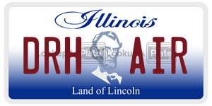 DRHAIR license plate in Illinois