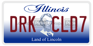 DRKCLD7 license plate in Illinois