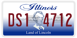 DS14712 license plate in Illinois