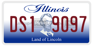 DS19097 license plate in Illinois