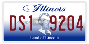 DS19204 license plate in Illinois