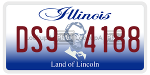 DS94188 license plate in Illinois