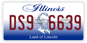 DS96639  license plate in IL