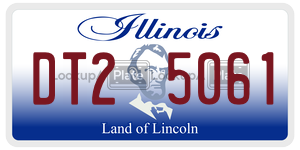 DT25061  license plate in IL