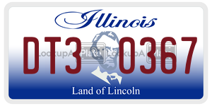 DT30367 license plate in Illinois