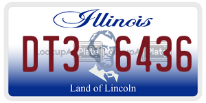 DT36436 license plate in Illinois