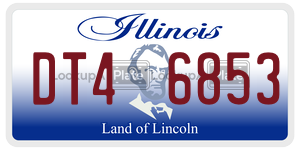 DT46853  license plate in IL