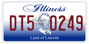 DT50249  license plate in IL