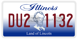 DU21132 license plate in Illinois