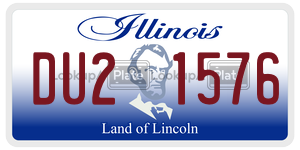 DU21576  license plate in IL