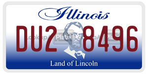 DU28496  license plate in IL
