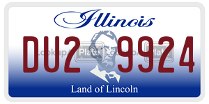 DU29924 license plate in Illinois
