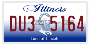 DU35164 license plate in Illinois