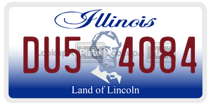 DU54084  license plate in IL