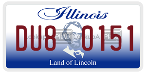 DU80151 license plate in Illinois