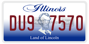 DU97570 license plate in Illinois