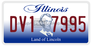 DV17995  license plate in IL
