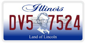 DV57524 license plate in Illinois